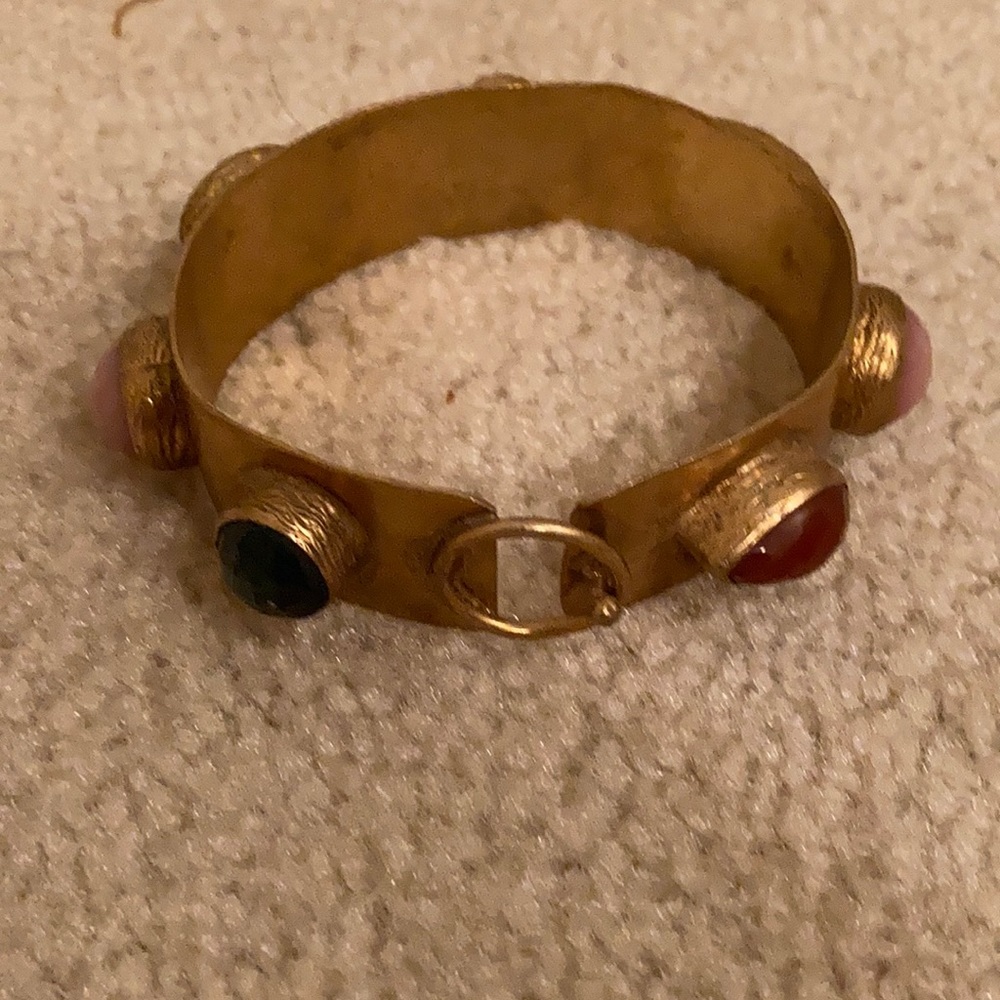 Beautiful Brass Multi-stone Bracelet - Picture 5 of 6